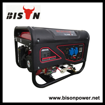 Bison Китай Чжэцзян 3KW 6.5HP портативный бензиновый двигатель электроэнергии генератор системы генератор